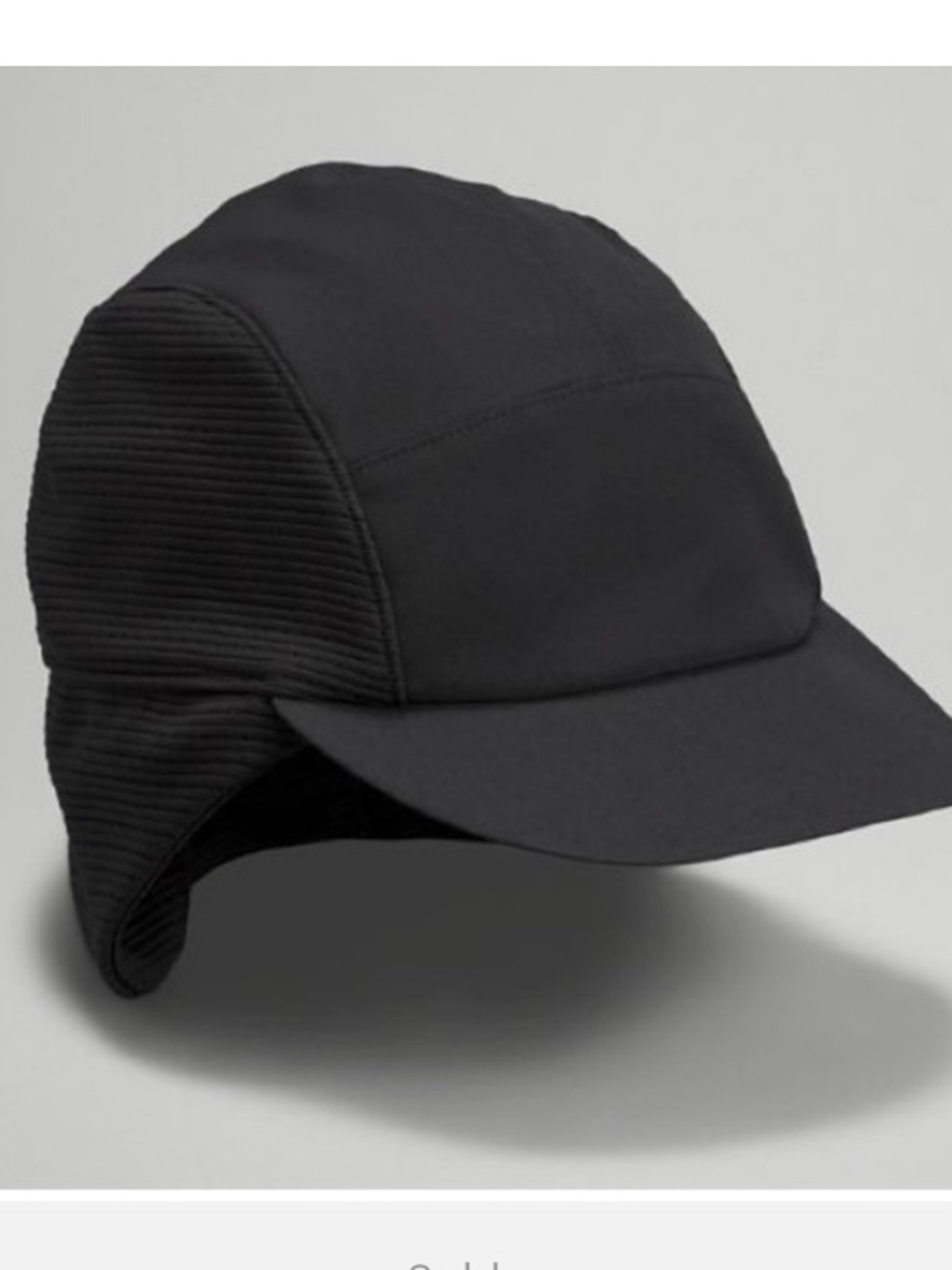 Lululemon women’s marathon run hike ultra shade Black Performance Cap ponytail